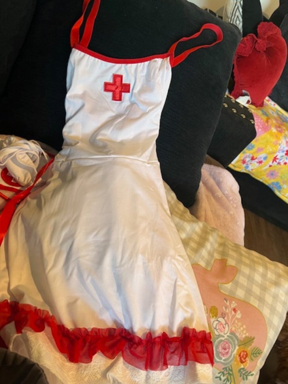 NURSES UNIFORM COSTUME  XL - Picture 11 of 16